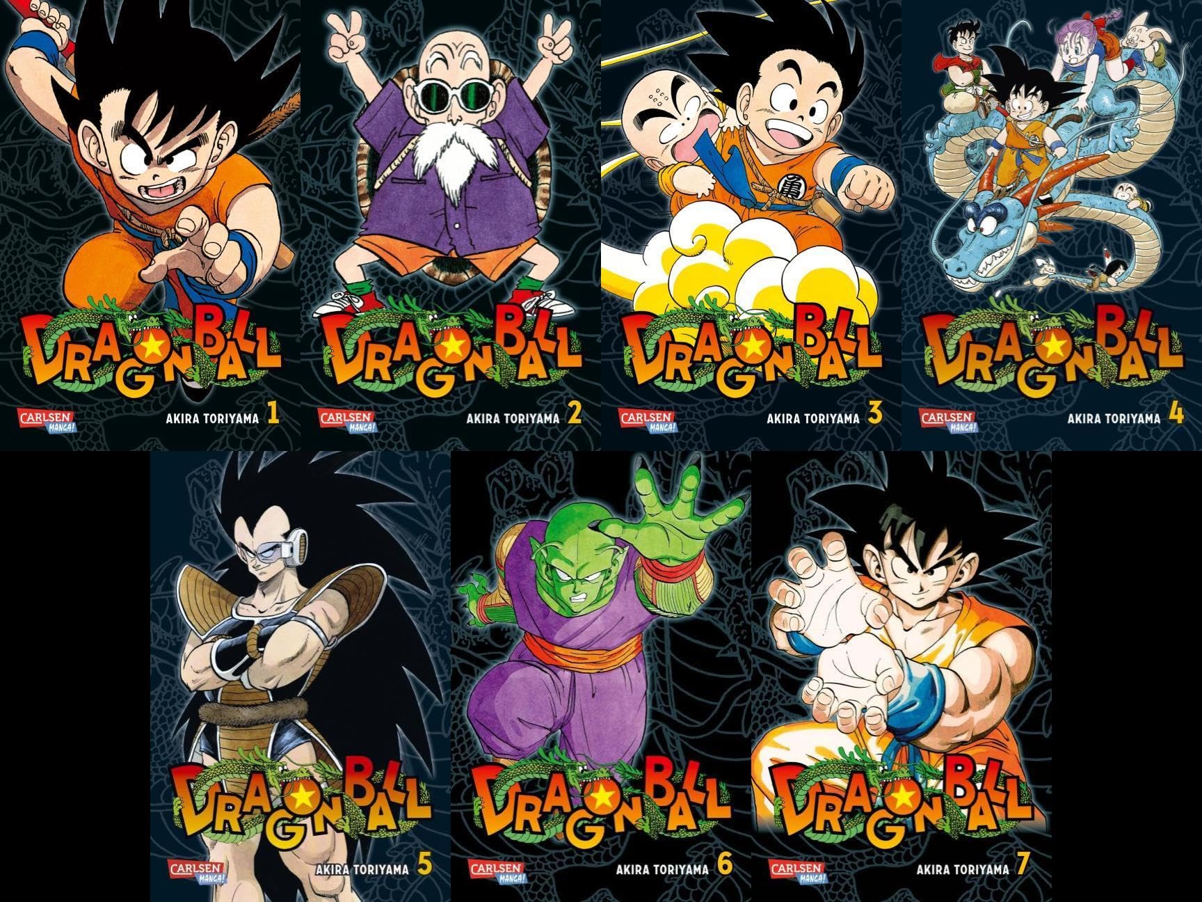 Dragon Ball Massiv Band 1-7 plus 1 exklusives Postkartenset