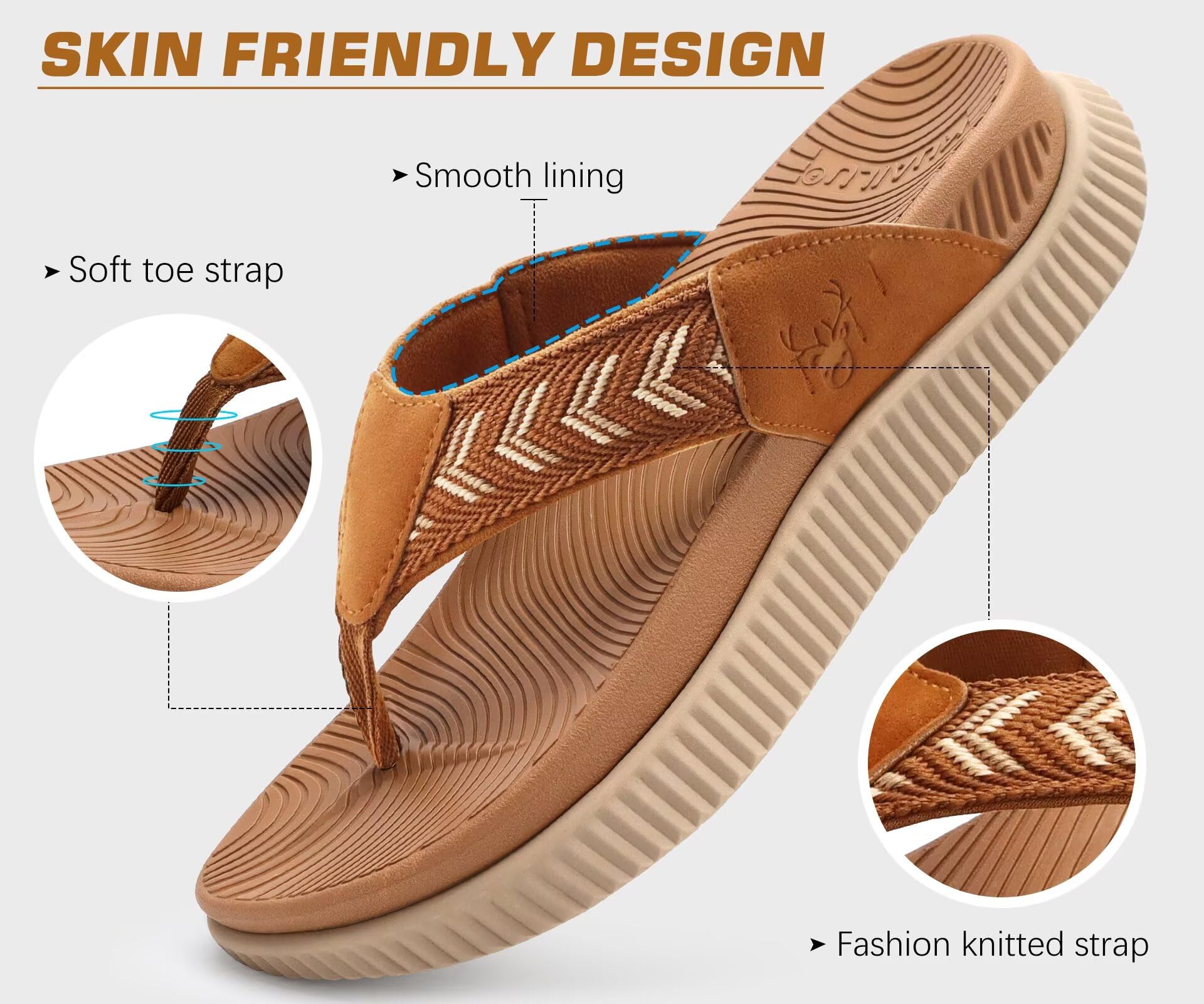 KuaiLu Chanclas OrtopéDicas Mujer Almohadillas Gruesas RecuperacióN Tela Sandalias Verano Slip On Esterilla Yoga Deporte Senderismo CóModas Fascitis Plantar Soporte Arco Playa