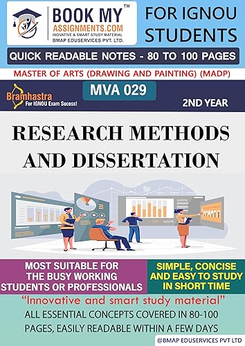 IGNOU MVA 029 Research Methods and Dissertation Exam Preparation Book For IGNOU Student Latest Edition (Quick Readable Note) | Knowledge at Your Fingertips