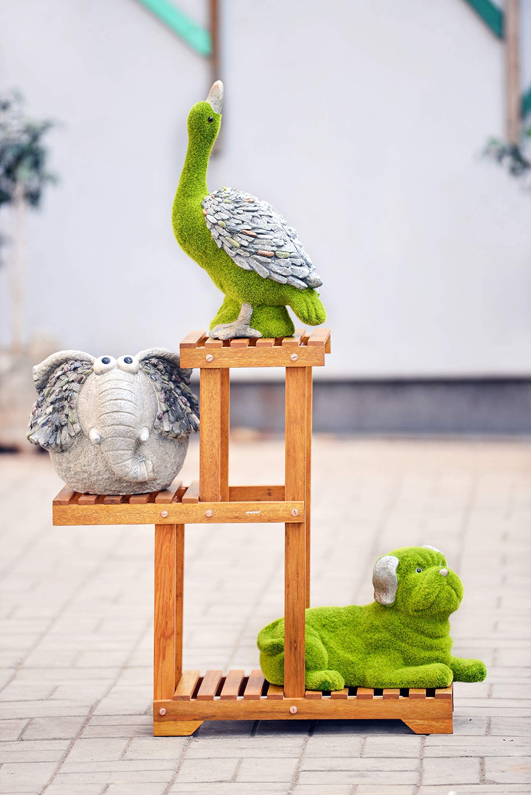 Buy Sharpex Wood Stand 3 Tier, Shelf er Pots Shelves, Multi s Indoor