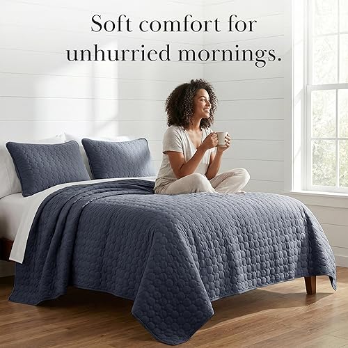 Miniatura 7 de Southshore Fine Living, Inc. Juego de ropa de cama de tamaño grande, colcha ligera tamaño Queen, juego de edredón suave de 3 piezas con dos fundas