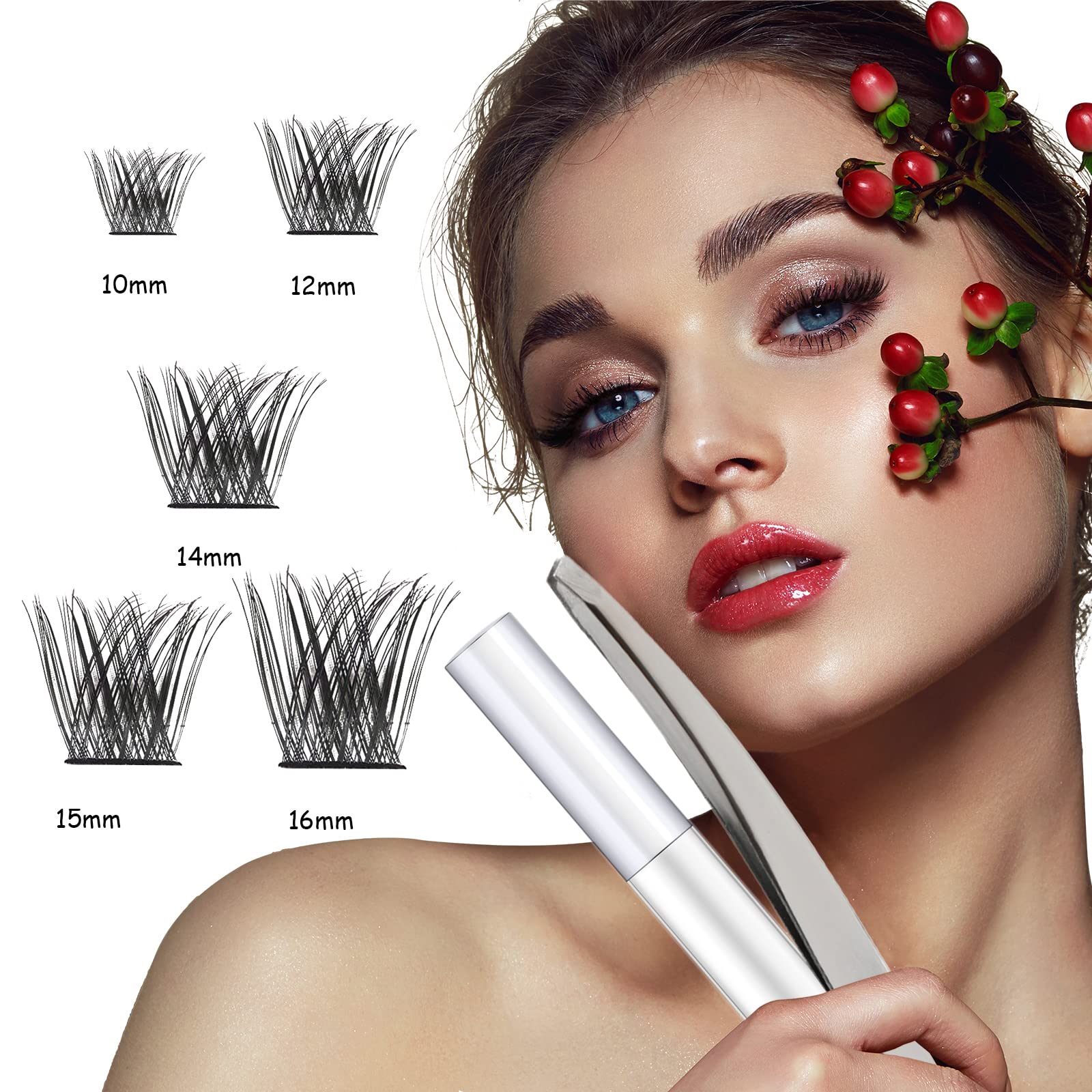 SISILILY Wimpern Einzeln mit Wimpernkleber Kit 45 Pcs Einzelwimpern Knstliche  Wimpern fr Wimpernverlngerung Individuelle Wimpern fr Anfnger Einfach  zu verwenden CC Curl 10/12/14/15/16mm (DM10) : Amazon.de: Kosmetik