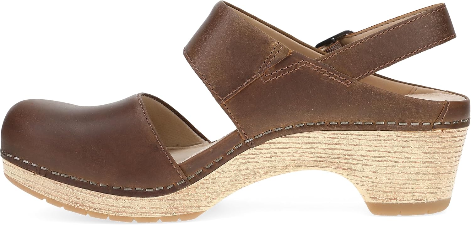 Dansko Lucia Closed-Toe Sandals for Women - Linings from Recycled Materials and Leather for Breathability- Lightweight Rubber Outsole for Long-Lasting Wear - Image 6