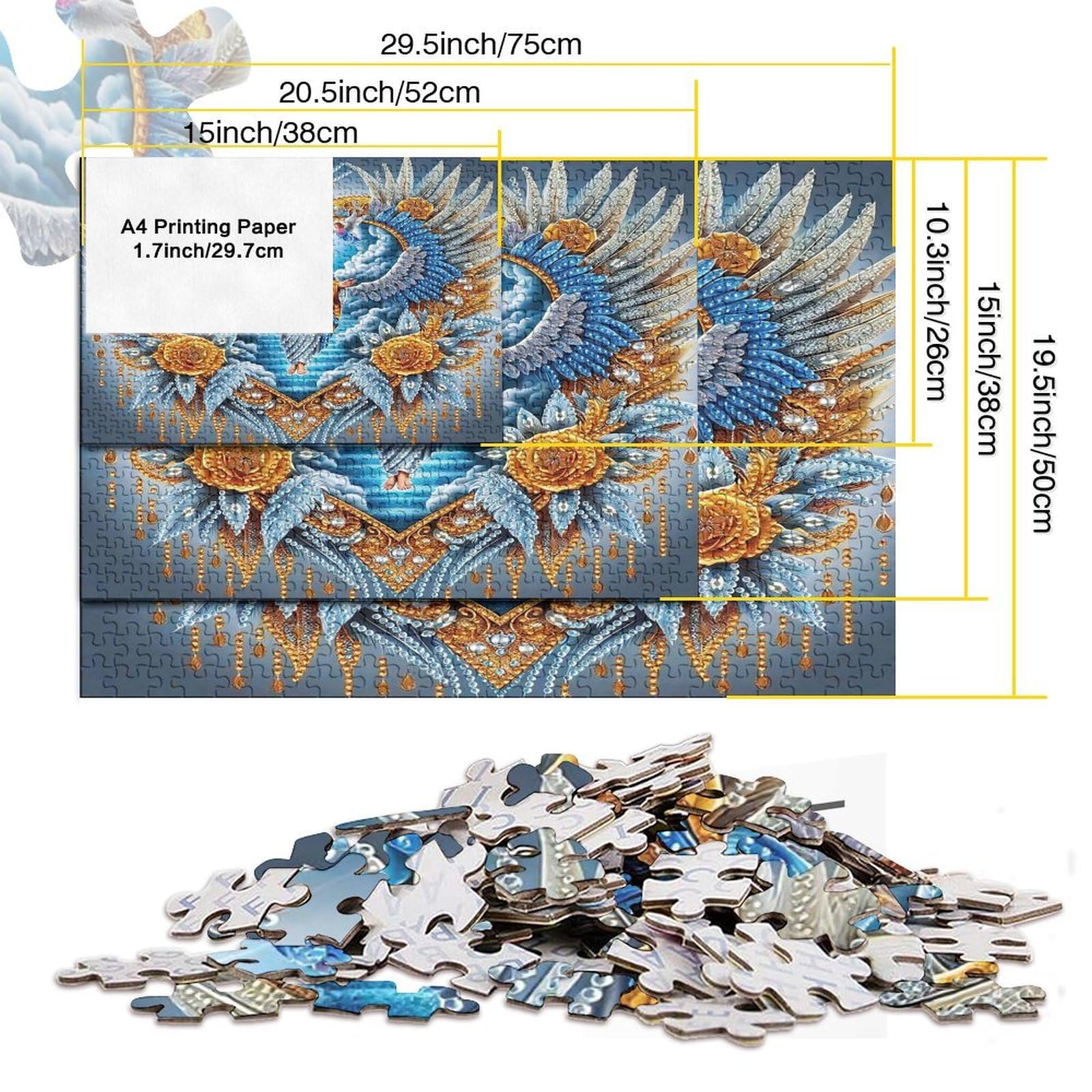 Jezus Religion Puzzle Impossible 1000 sztuk dekoracja do domu. Relaks i inteligencja dla dorosłych i nastolatków od 14 lat 70 x 50 cm / 1000 sztuk