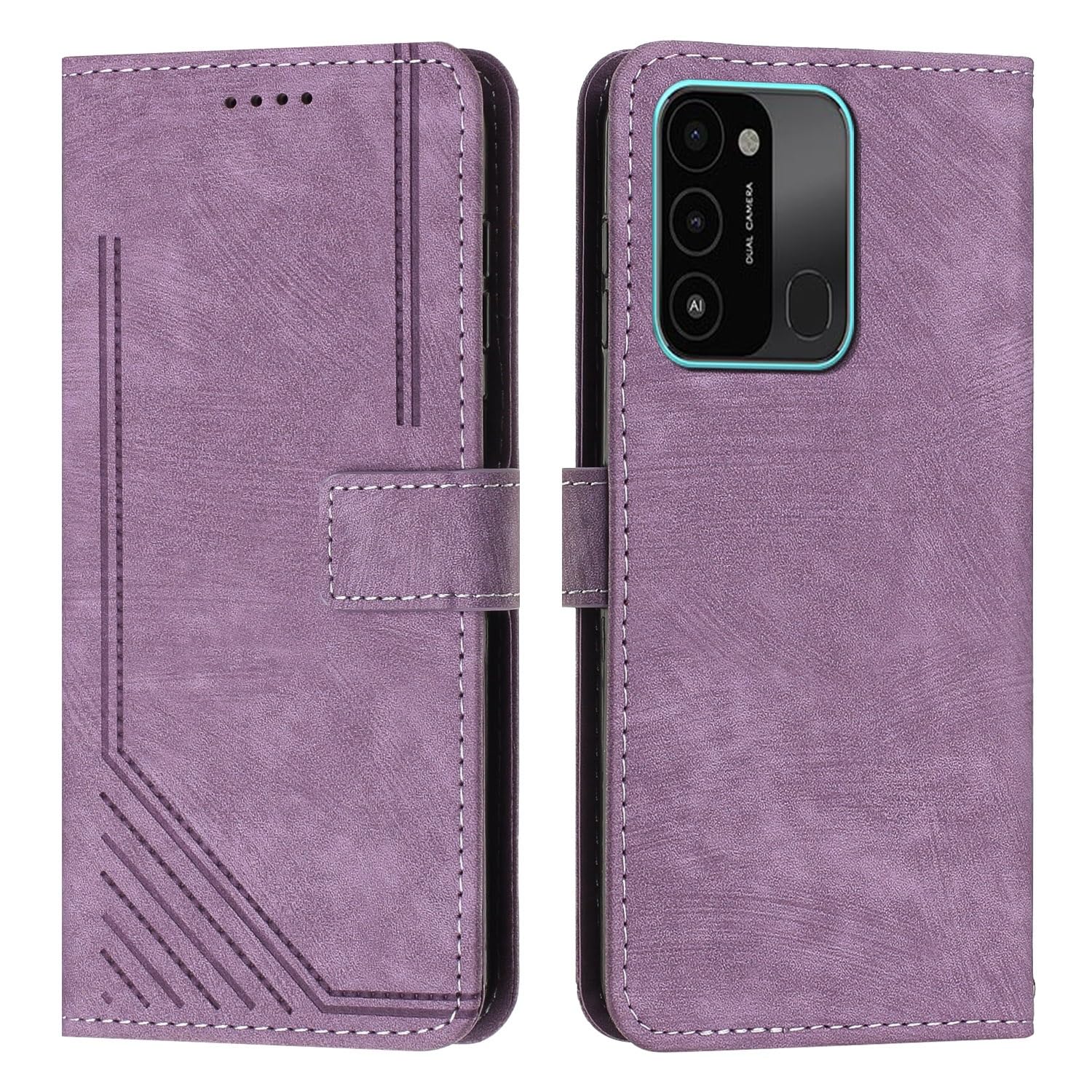 Protection d'écran Tecno Spark Go 2022 housse portefeuille rabat - 8