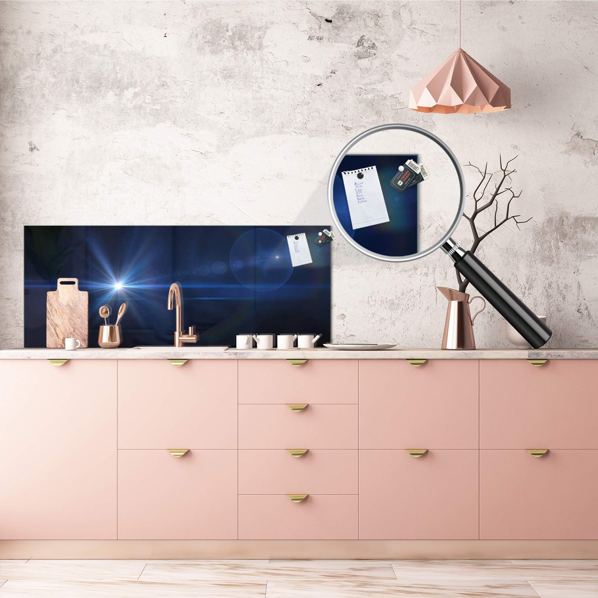 Tempered glass wall panel with metal backing Fantasy&Sci-Fi Series MBBS13: