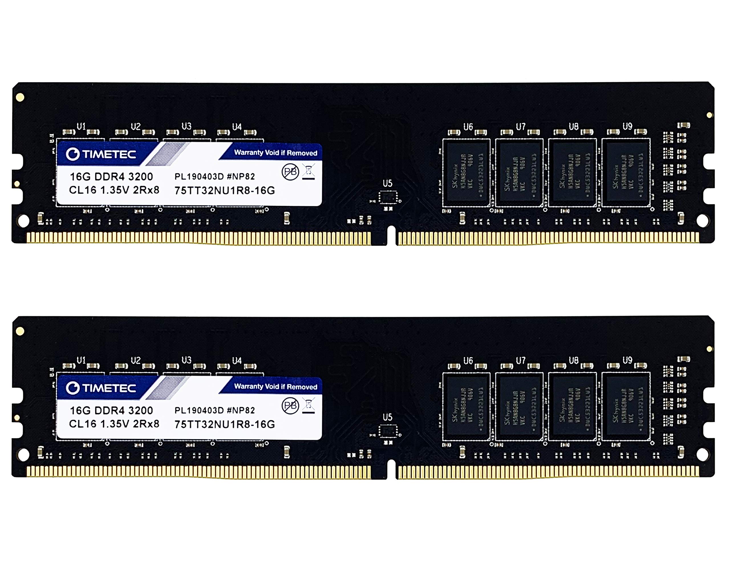 Dual Rank 2x16gb 3200 Timetec 32GB KIT(2x16GB) DDR4 3200MHz (or
