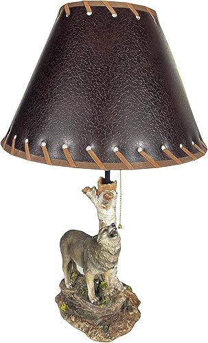 Miniatura 4 de Urbalabs - Lámpara de mesa auxiliar de pie estilo rústico marrón de 12 pulgadas, con acento rústico occidental, mesitas de noche para sala de estar,