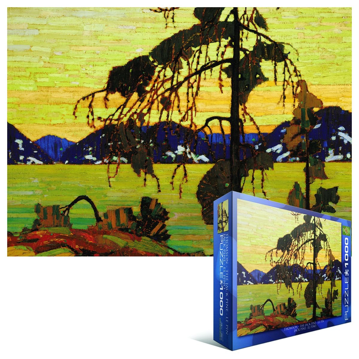 優ページ Eurographics 6000-7166 Jack Pine by Tom Thomson 1000-Piece