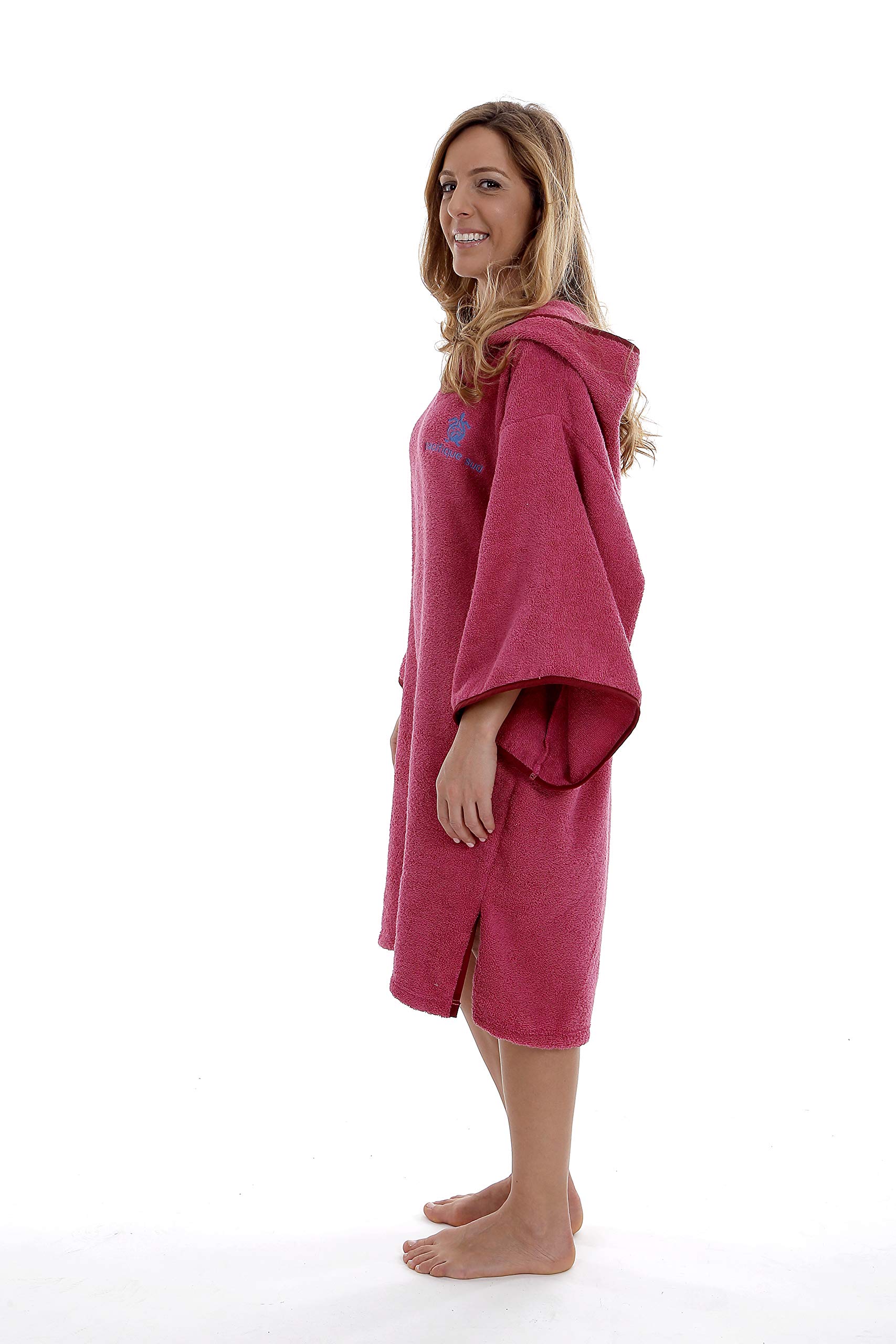 Surf Poncho - Vielseitiger Handtuchrobe mit Ärmeln und Kapuze - Premium-Baumwolle, ideal für Surfen, Schwimmen, Camping und Outdoor-Sportarten - Frau, Einheitsgröße