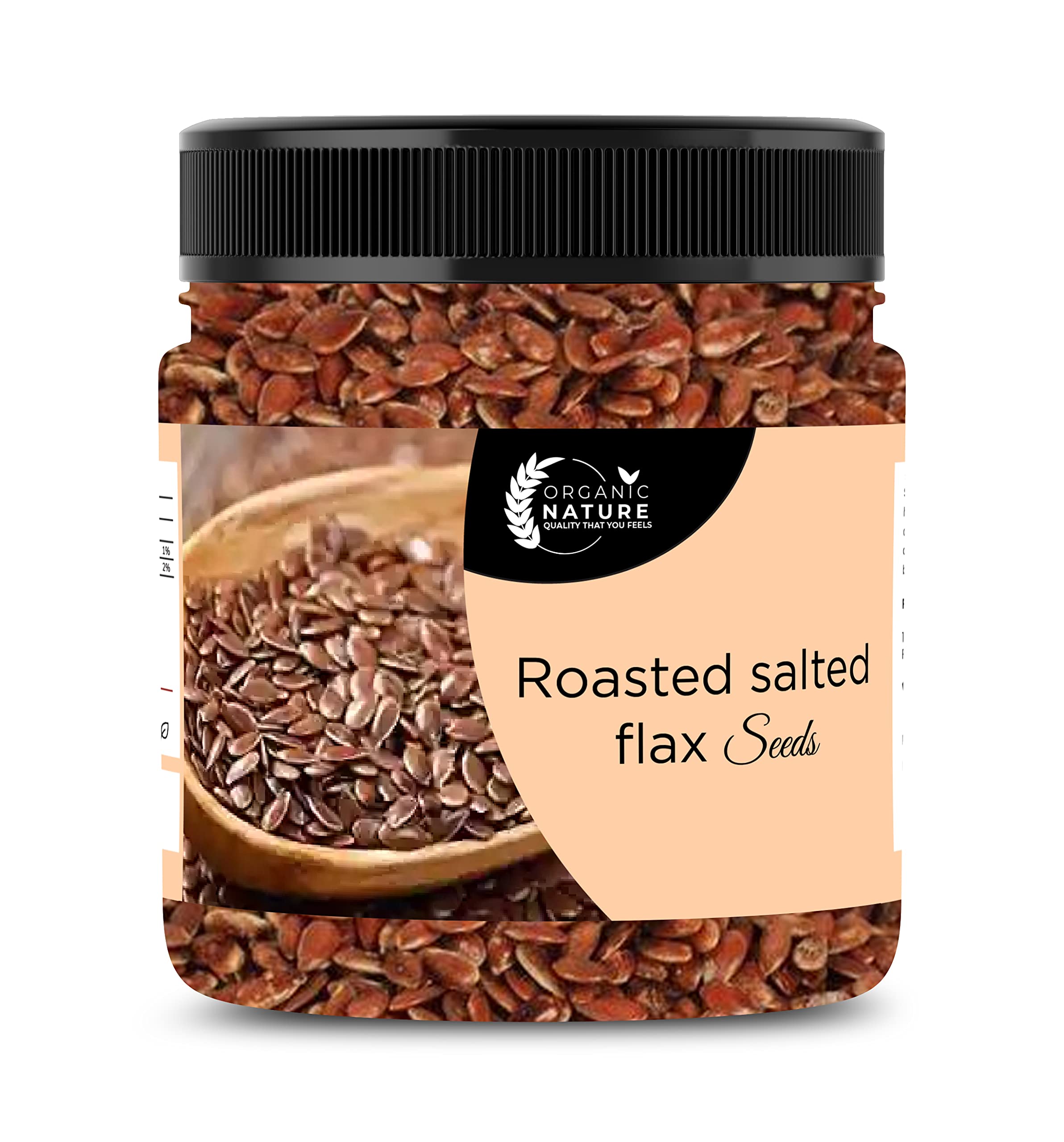 Organic Nature Roasted Flax Seeds ALSI for Eating Salted 250 Gram [Jar Pack] (B095NRR9M9) Amazon Price History, Amazon Price Tracker