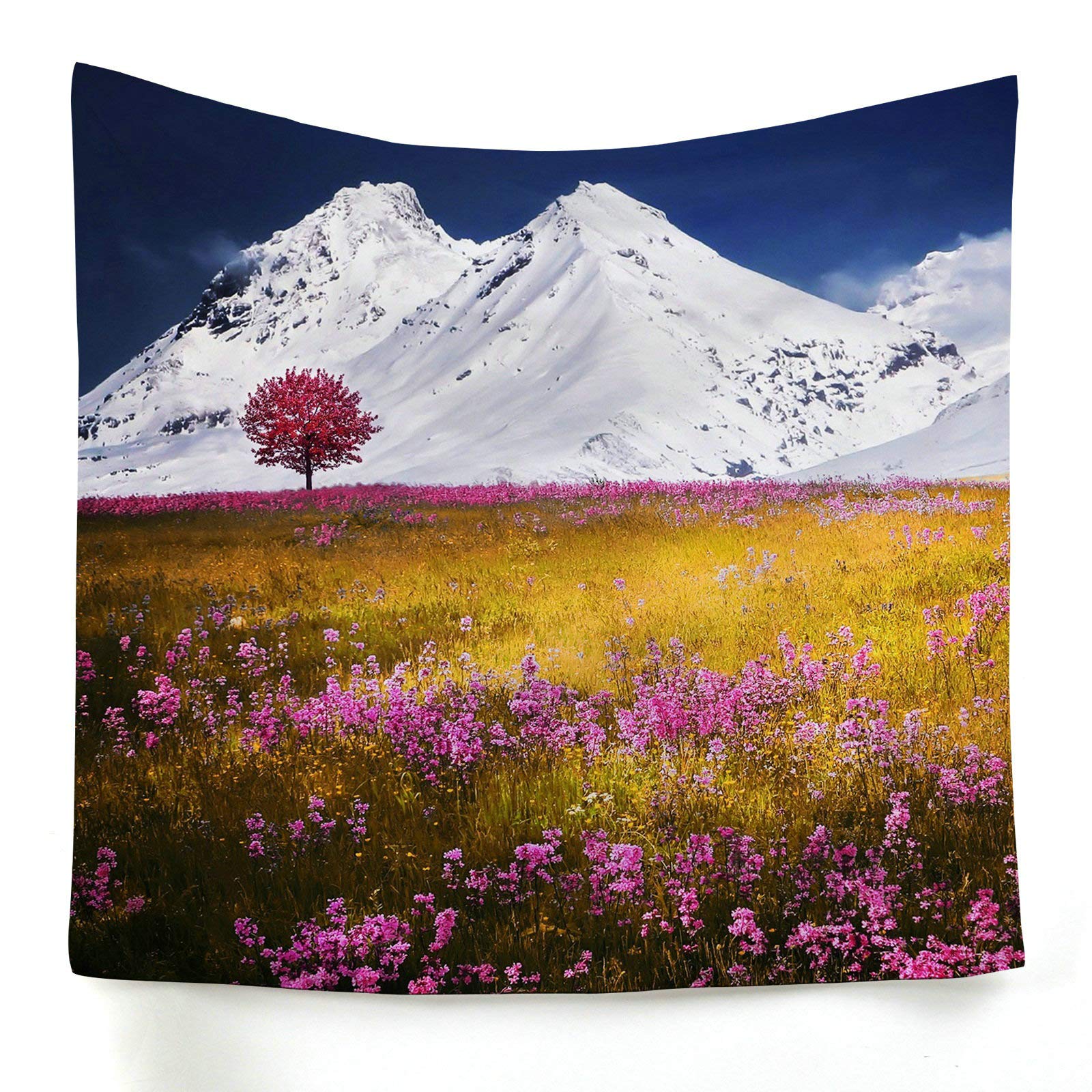 Tapiz de pared floral de 180x200 cm para transformar tu salón con frescura