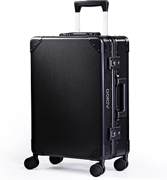 【中古超美品】ADIGO スーツケース アルミ 35L カーボン柄 Amazon | [ADIGO] スーツケース アルミ 日本製 機内持ち込み カーボン