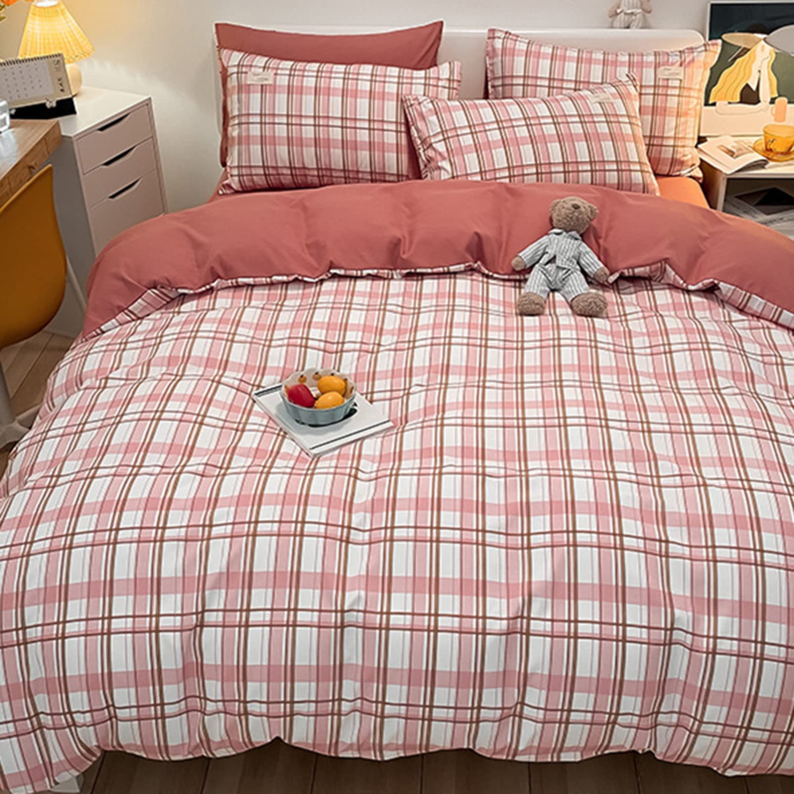 ★ 掛け布団カバー 掛け布団 カバー ピンク 210×210cm 掛け布団カバー クイーン 綿100% 日本製 210×210cm 布団カバー 無地