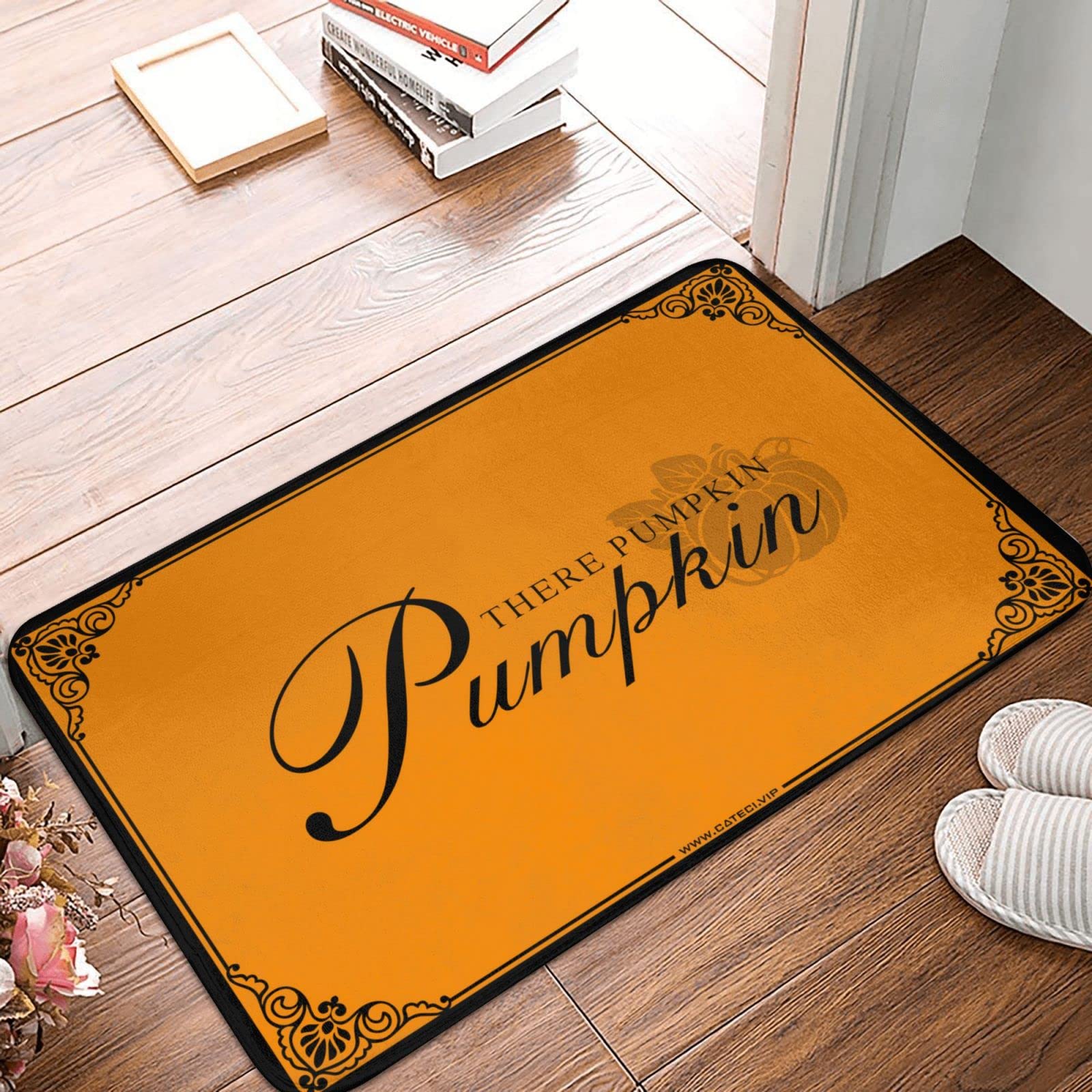 Tapis de sol d'été Hey There et paillasson automne de 65x90 cm pour entrée