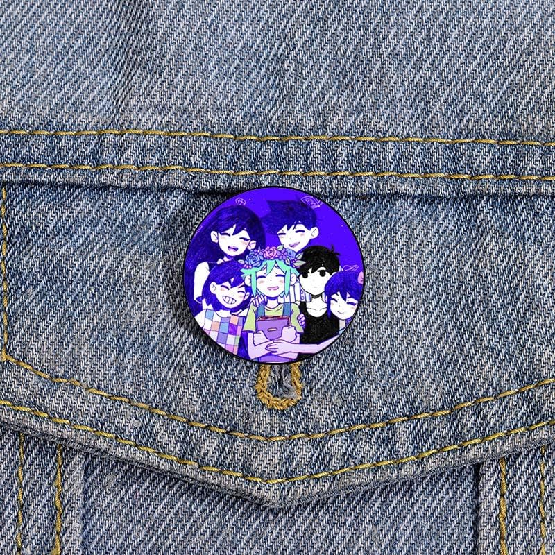 Omori Game Pin Badge Cute Hat Pins Broche Engraçado Presente para