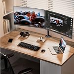 ErGear Dual Monitor Desk Mount, Fully Adjustable Dual Monitor Arm for 2 Computer Screens up to 32 inch, Heavy Duty Dual Monitor Stand for Desk, Holds up to 17.6 lbs per Arm, EGCM1