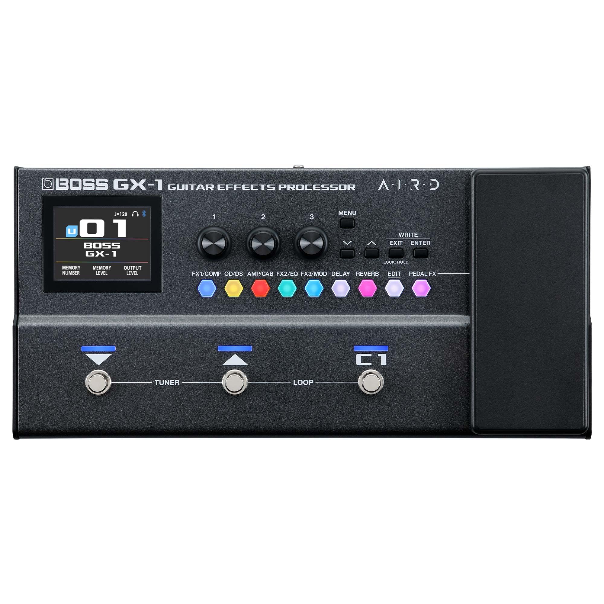 BOSS GX-1 | Processore di effetti per chitarra ultra-portatile | Ricco di ampli ed effetti iconici | Generatore sonoro AIRD di alta qualità | Ideale per i chitarristi principianti