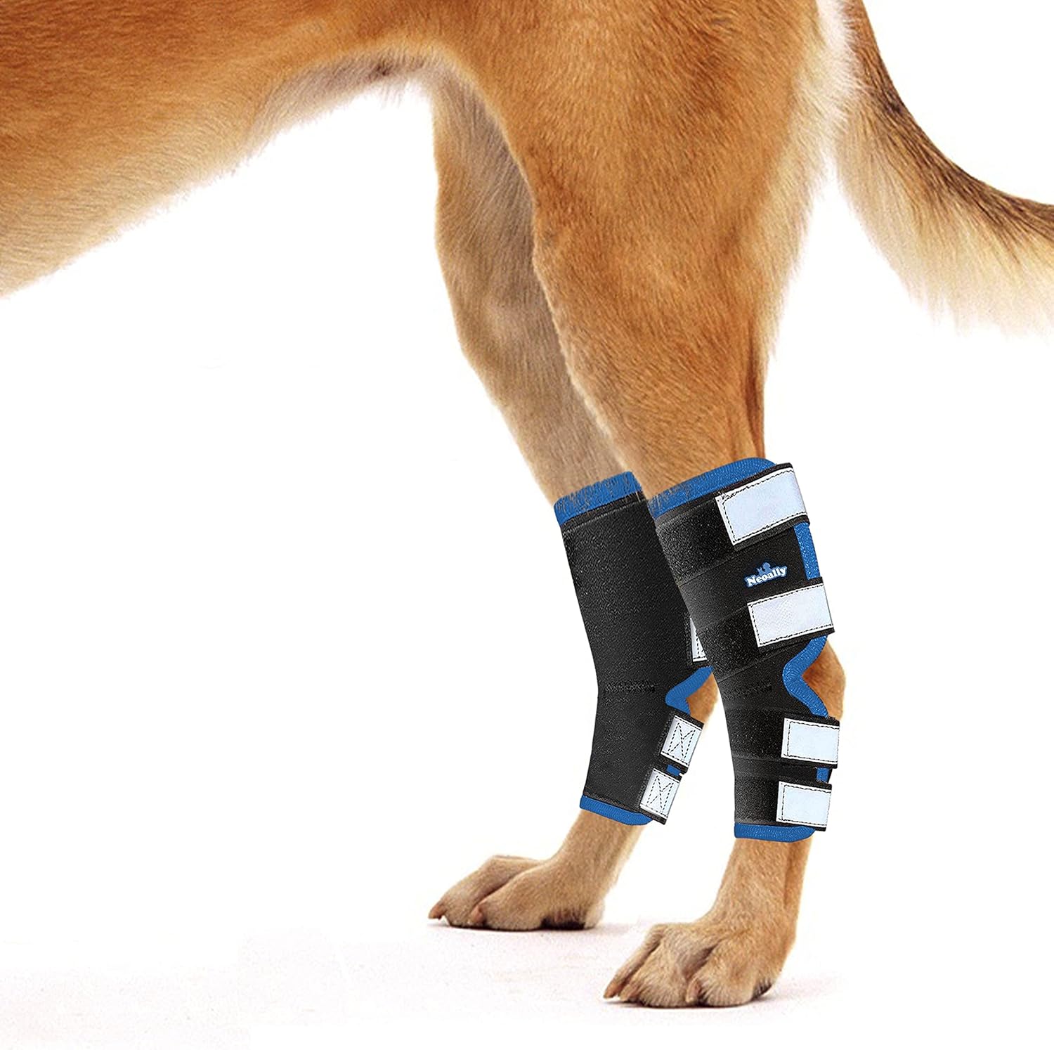 NeoAlly Dog & Cat Back Leg Braces [Pair] Canine Hind Hock Sleeves with