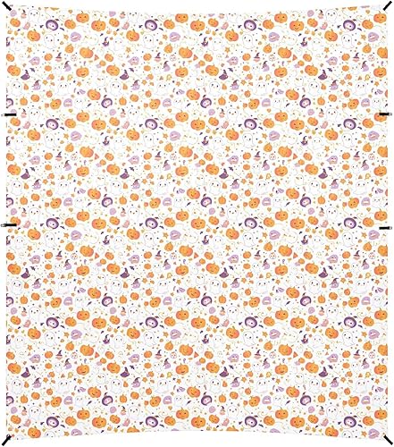 Miniatura 2 de Halloween Dancing Pumpkin Ghosts Owl Skull Lightweight Stable Beach Tent for Camping, Picnics, Backyard & Fishing UPF50+ Protection Outdoor Sun