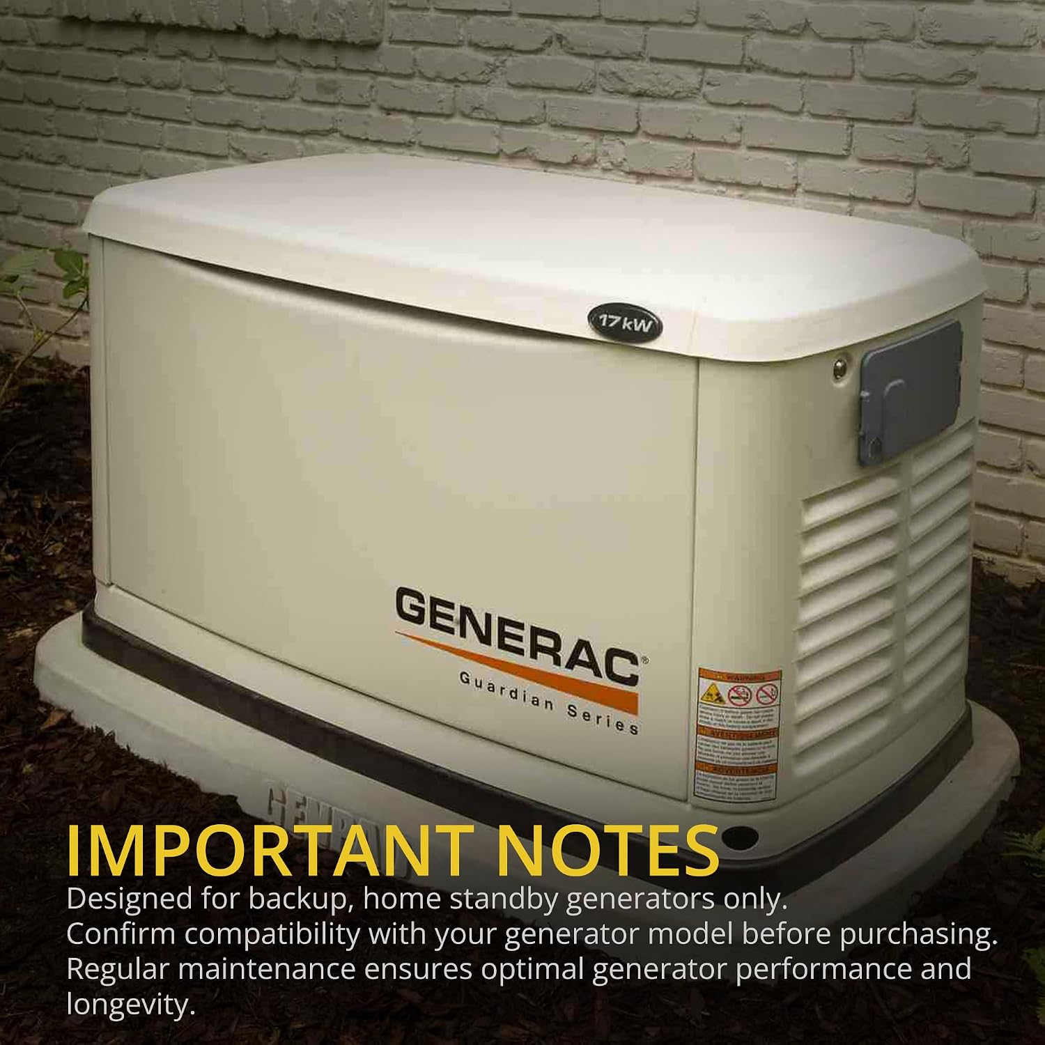 Replacement for Generac A0002074708 maintenance kit with 5W-20 Motor Oil. Replaces kit 0J93220SSM