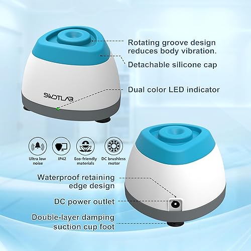 Miniatura 5 de Vortex - Mezclador de 3500 rpm, agitador de esmalte de uñas, agitador de pegamento y mezclador de pintura para esmalte de gel, pinturas acrílicas,