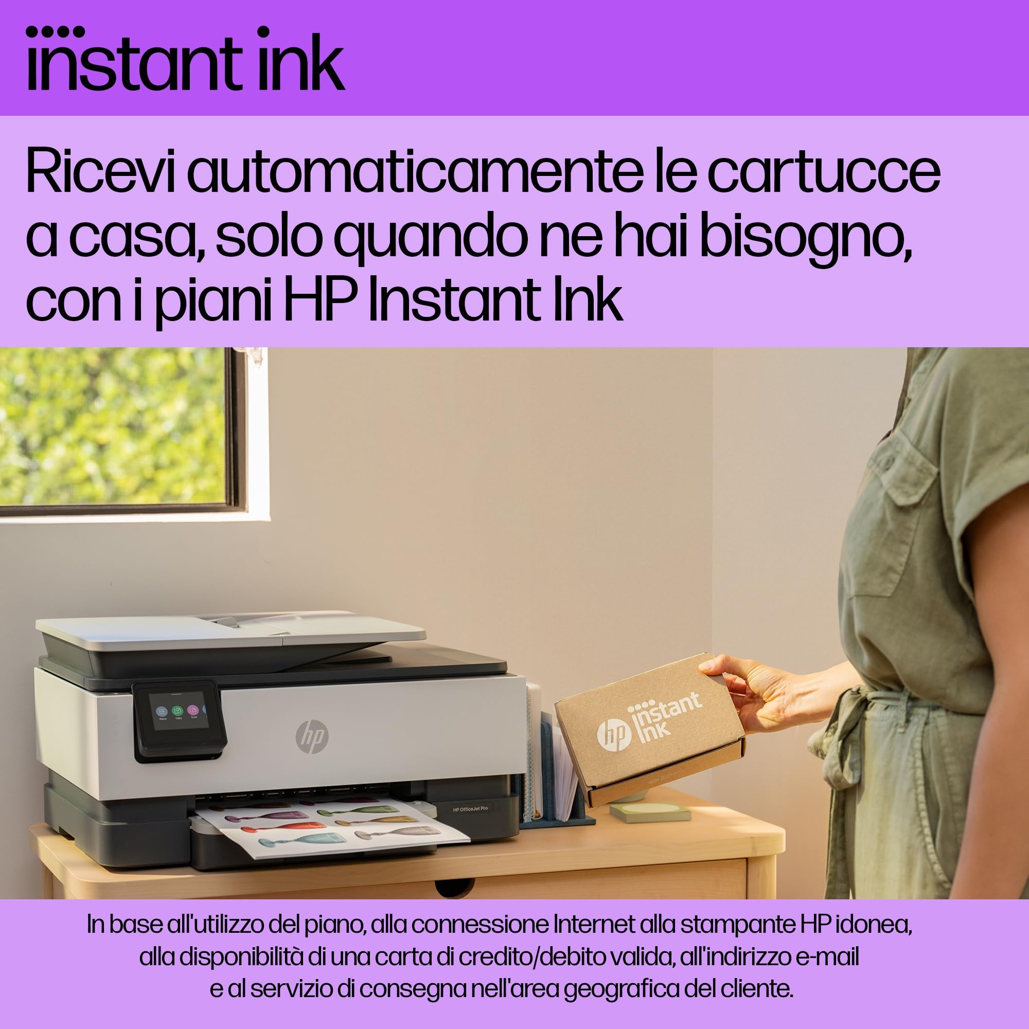 HP OfficeJet Pro 8135e Stampante Multifunzione A4 Colori Fronte Retro Automatico 20 ppm Wi-Fi Grigia