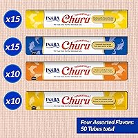 Vista 6 de INABA - Golosinas Churu para gatos, puré cremoso para gatos, sin cereales, que se puede lamer y exprimir / suplemento con vitamina E y taurina, 0.5