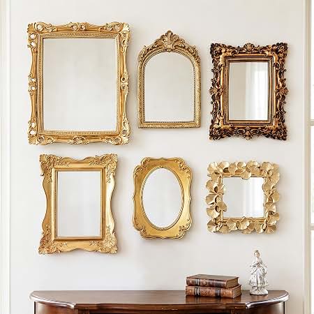 Amazon.com: BrightRow Vintage Mirror Set,13in/8in/7in/4in,Classic