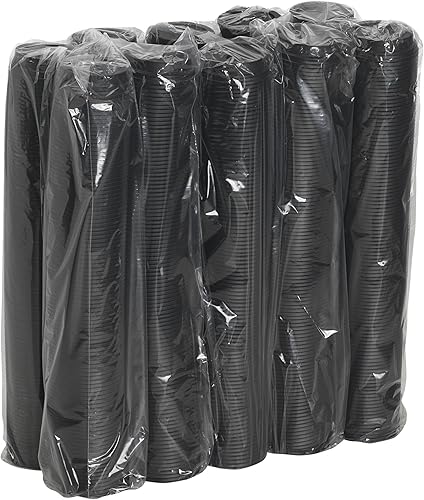 Miniatura 3 de Georgia-Pacific Dixie - Tapas para tazas de café caliente de 8 onzas por PRO, negro, DL9538B, 1000 unidades (100 tapas por manga, 10 fundas por