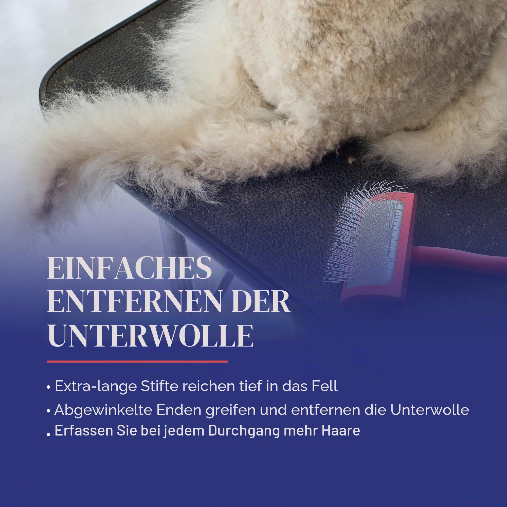 Chris Christensen Big G Coral Slicker Bürste, Pflegen wie ein Profi, Fluff Entwirrung Stil, spart Zeit & Energie, Medium, für Haustiere, perfekt für Hunde & Katzen