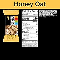 Vista 4 de KIND Breakfast Bars, Variety Pack, Honey Oat, Almond Butter, and Peanut Butter, Healthy Snacks, Gluten Free, 3-8g Protein, 18 Count