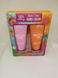Luxury Limited Edition Hand Cream Set – Brazilian Flora & Brazilian Sol, 2-Pack Moisturizing Hand Cream Gift Set, 2.8 Fl Oz Total