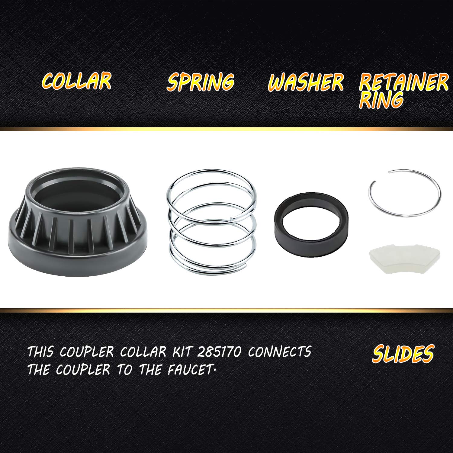 ♡⑧♡ Amazon.com: Walmine 285170 Dishwasher Faucet Coupler Kit