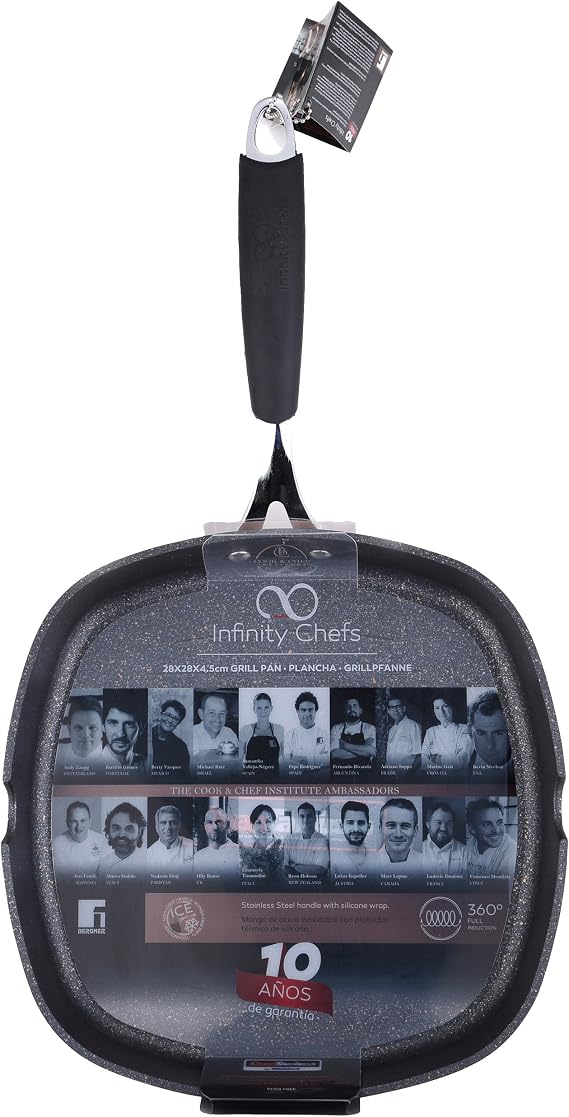 Infinity Chef Grillpan, Copper, 28 x 28 x 4.5 cm
