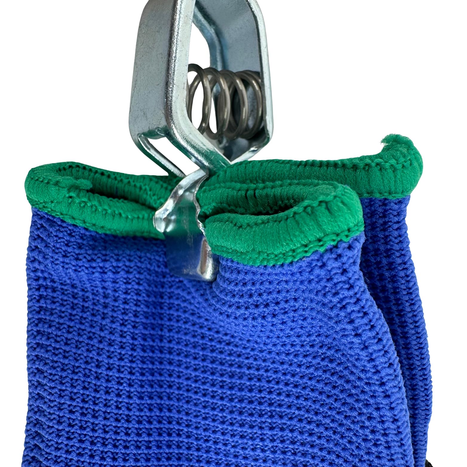 Zeluga 15-584-6PK - Clip per guanti in metallo resistente con moschettone in acciaio inossidabile, clip per guanti da lavoro industriale, per cintura degli attrezzi, costruzione, giardinaggio, guanti