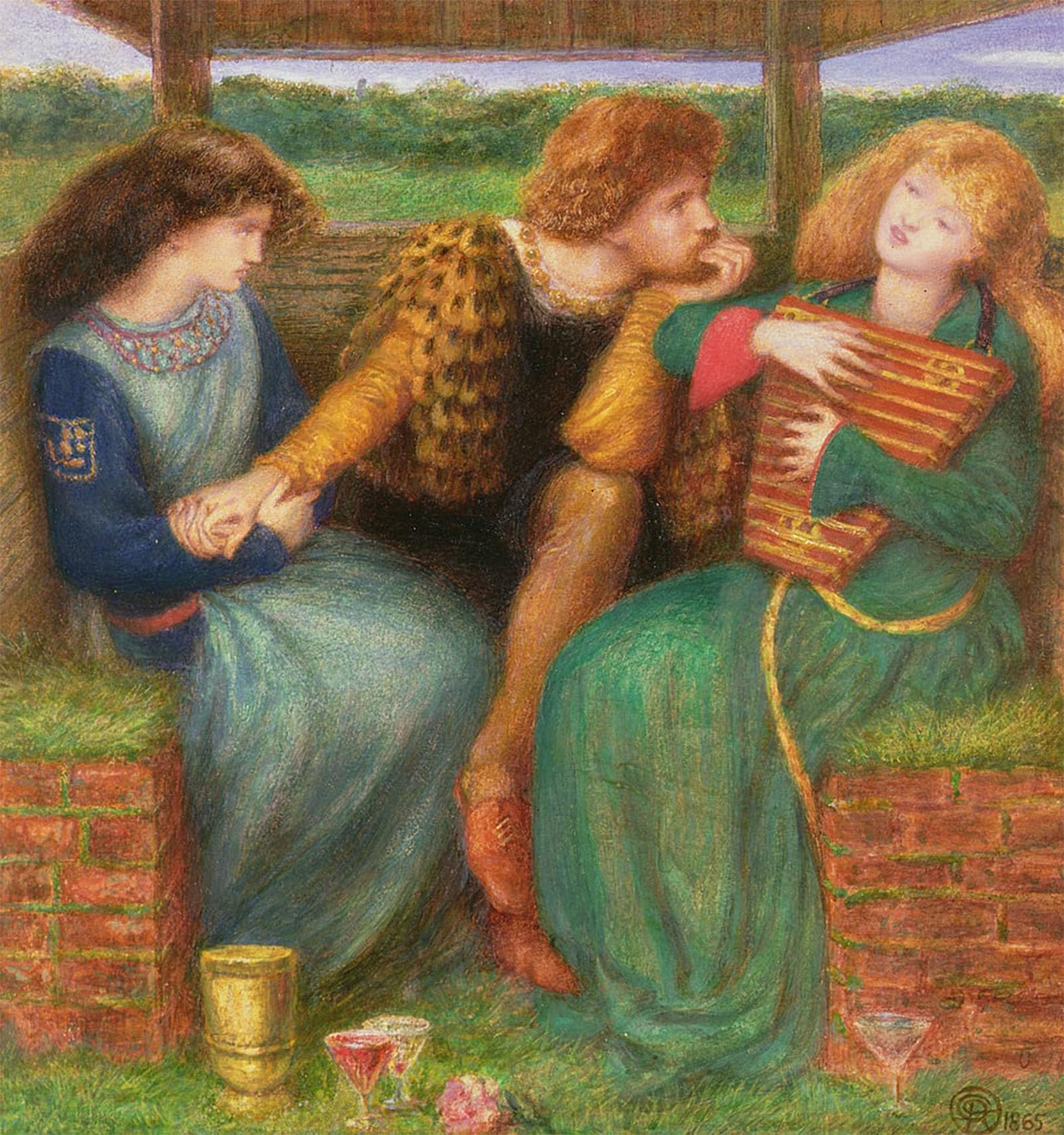 POSTERIIk Vintage Print Pop Art Landscape Artwork the Merciless Lady by Dante Gabriel Charles Rossetti Art Prints for Office Home Decor 60x90cm