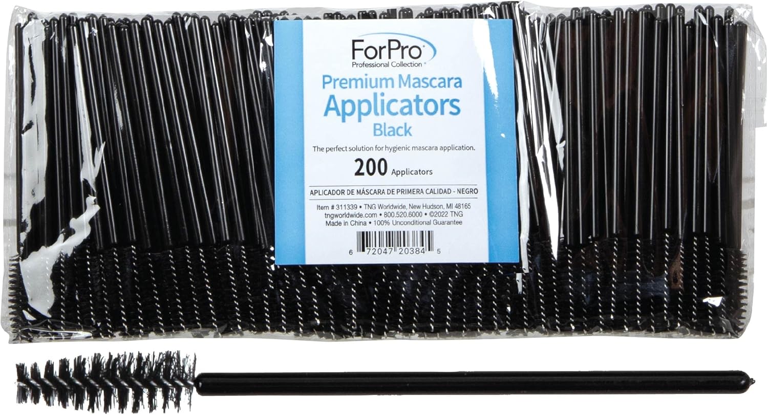 ForPro Premium Mascara Applicators, Disposable Eyelash Brushes, Mascara