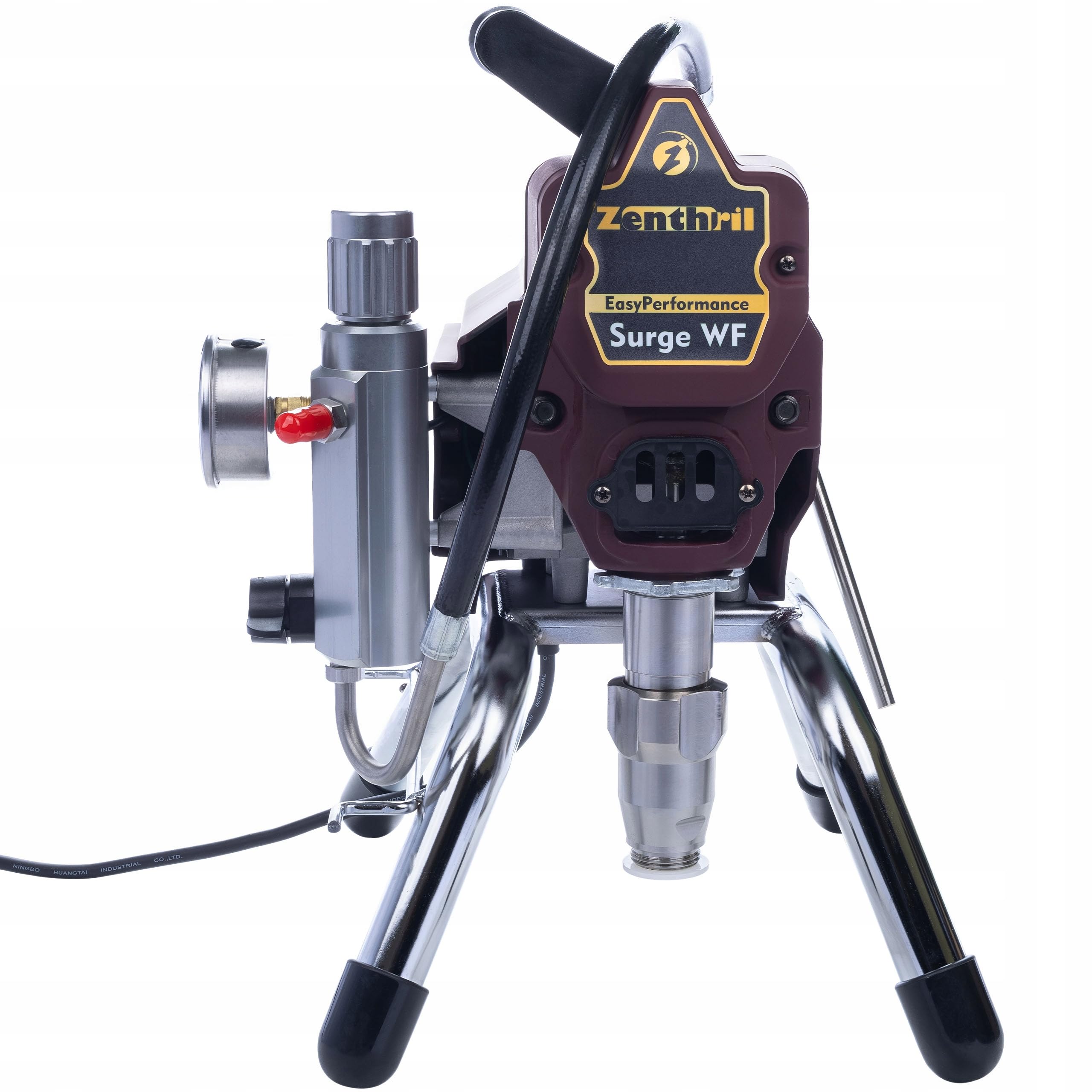 Zenthril Set Surge WF EasyPerformance – Airless rozpylacz farby 1800 W, 200 bar, 2 l/min, dysza 0,019" | z pistoletem, lancą 50 cm, 3 filtry | do malowania ścian i sufitów