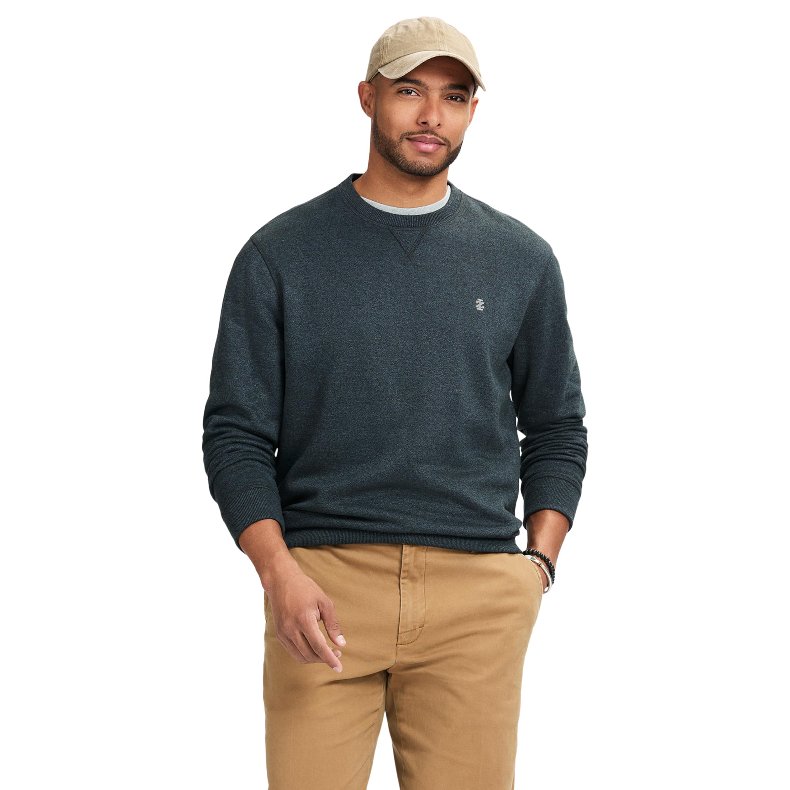Izod Mens Advantage Performance Crewneck Fleece Pullover