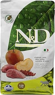 Farmina Natural And Delicious Boar And Apple Grain-Free Formula Dry Cat Food, 3.3 Pound Bag product image