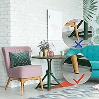 Vista 13 de Zonon 4 rollos de tiras de fieltro de 120 pulgadas con cinta adhesiva de fieltro para muebles, rollos de tiras autoadhesivas de poliéster resistente