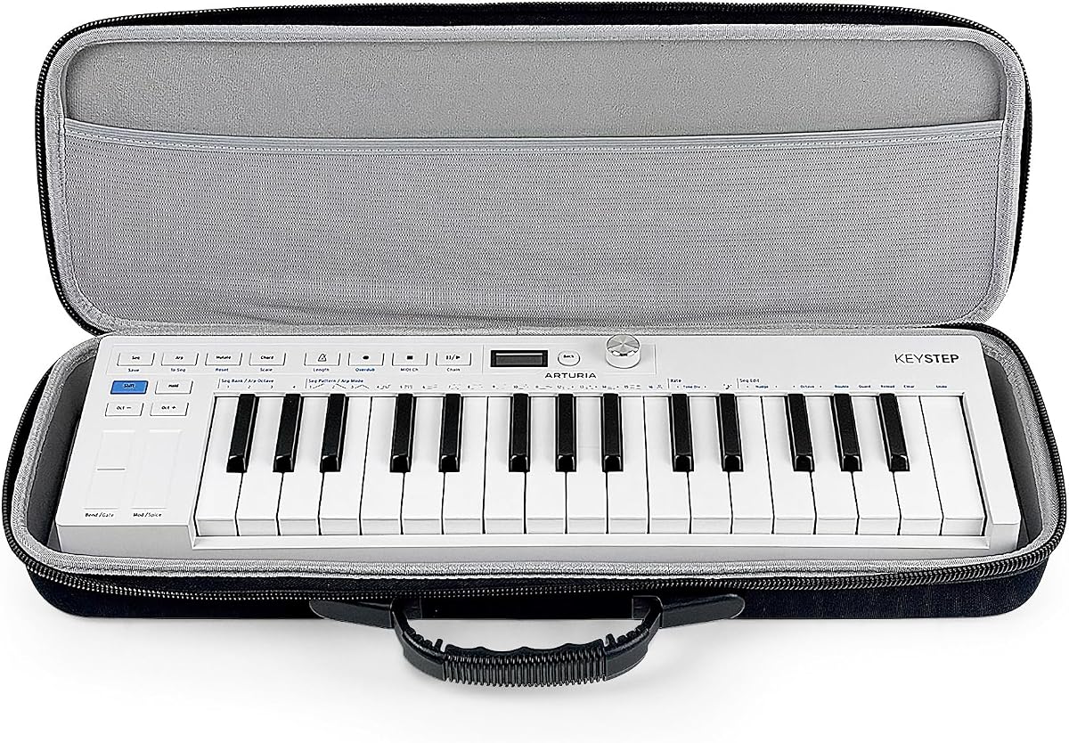 ANALOG CASES Arturia KeyStep mk2 Case - Compact Precise Fit PULSE Hard Case | Durable Molded EVA Hard Case, Excellent Protection, Compact Design & Precise Custom Fit, Comfortable Handle, Smooth Zipper