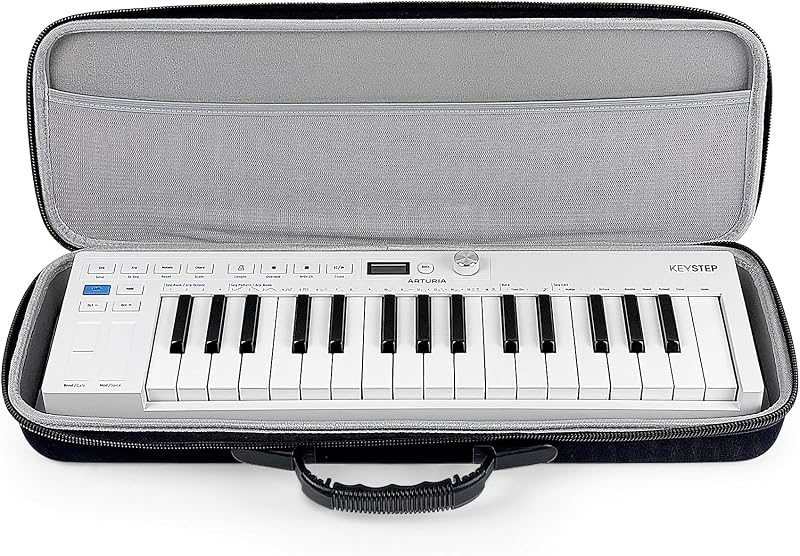 ANALOG CASES Arturia KeyStep mk2 Case - Compact Precise Fit PULSE Hard Case | Durable Molded EVA Hard Case, Excellent Protection, Compact Design & Precise Custom Fit, Comfortable Handle, Smooth Zipper