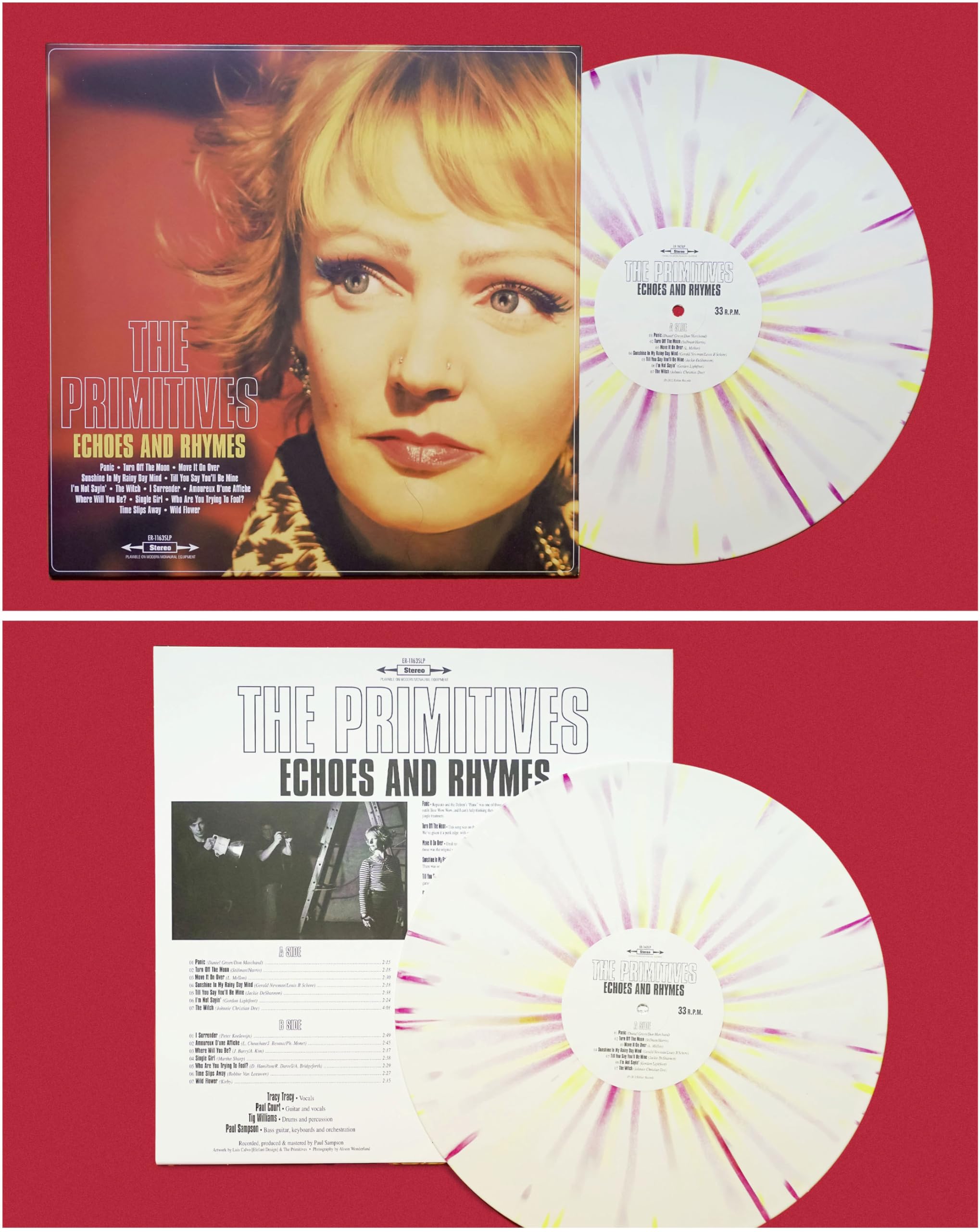 PRIMITIVES, The - Echoes & Rhymes (reissue) - WHITE SPLATTERED VINYL LP