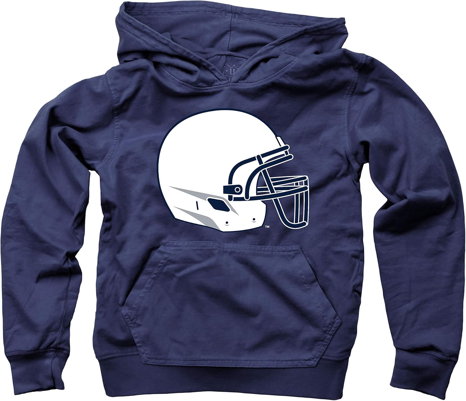 Wes and Willy Youth Boys College Team Helmet Logo Pullover Hoodie