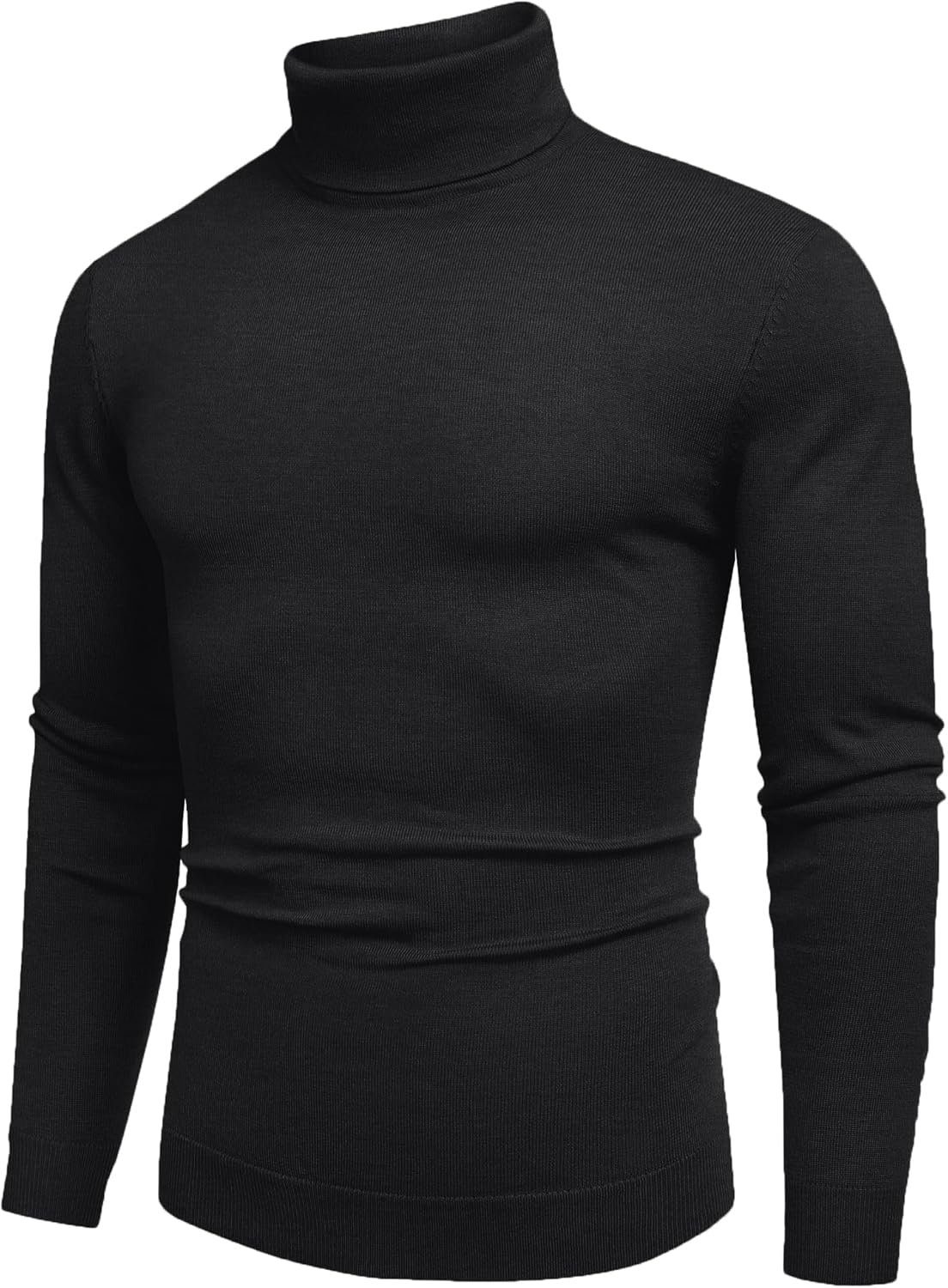 COOFANDY Men's Slim Fit Turtleneck Sweater Casual Basic Knitted Long Sleeve Pullover Sweater - Image 4