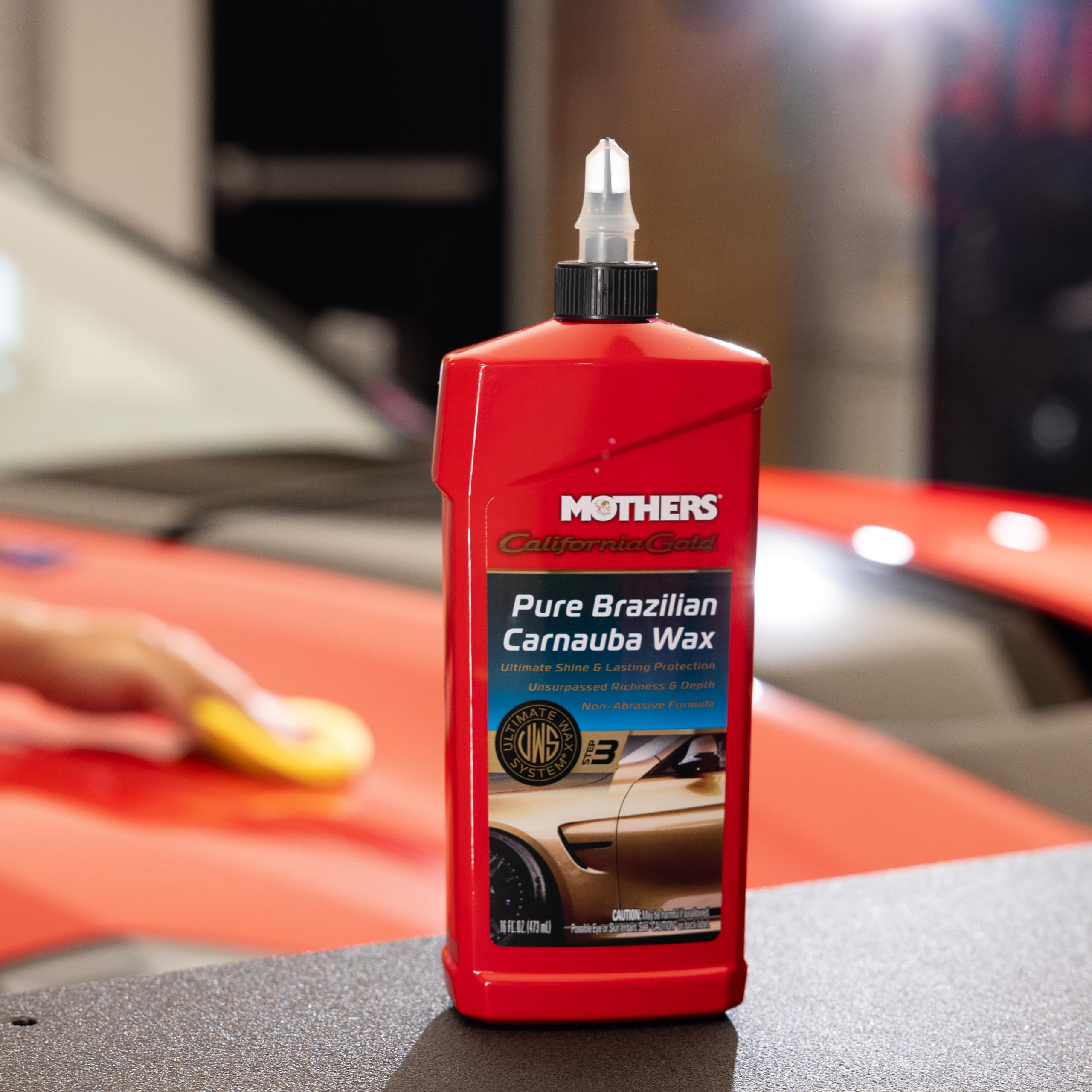 MOTHERS 05750 czysty brazylijski wosk Carnauba płynny, kalifornijski złoty