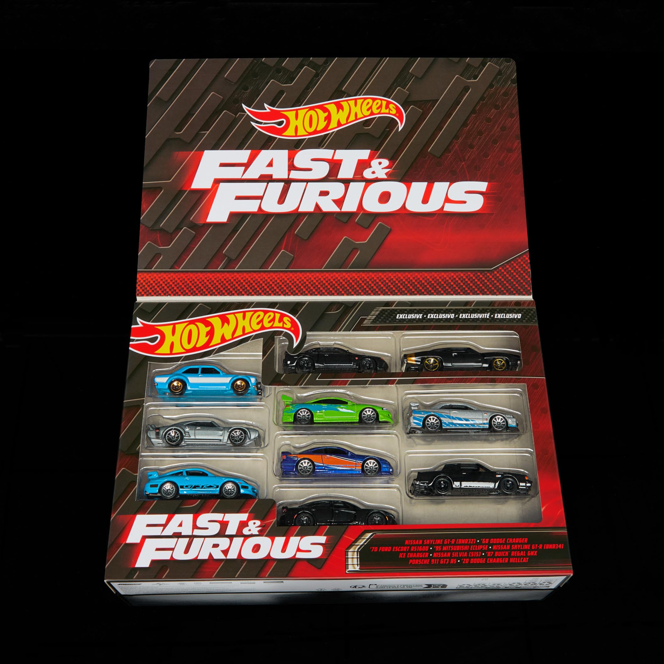 Hot Wheels Szybcy i Wściekli Samochodziki 10-pak HNT21 : Amazon.co