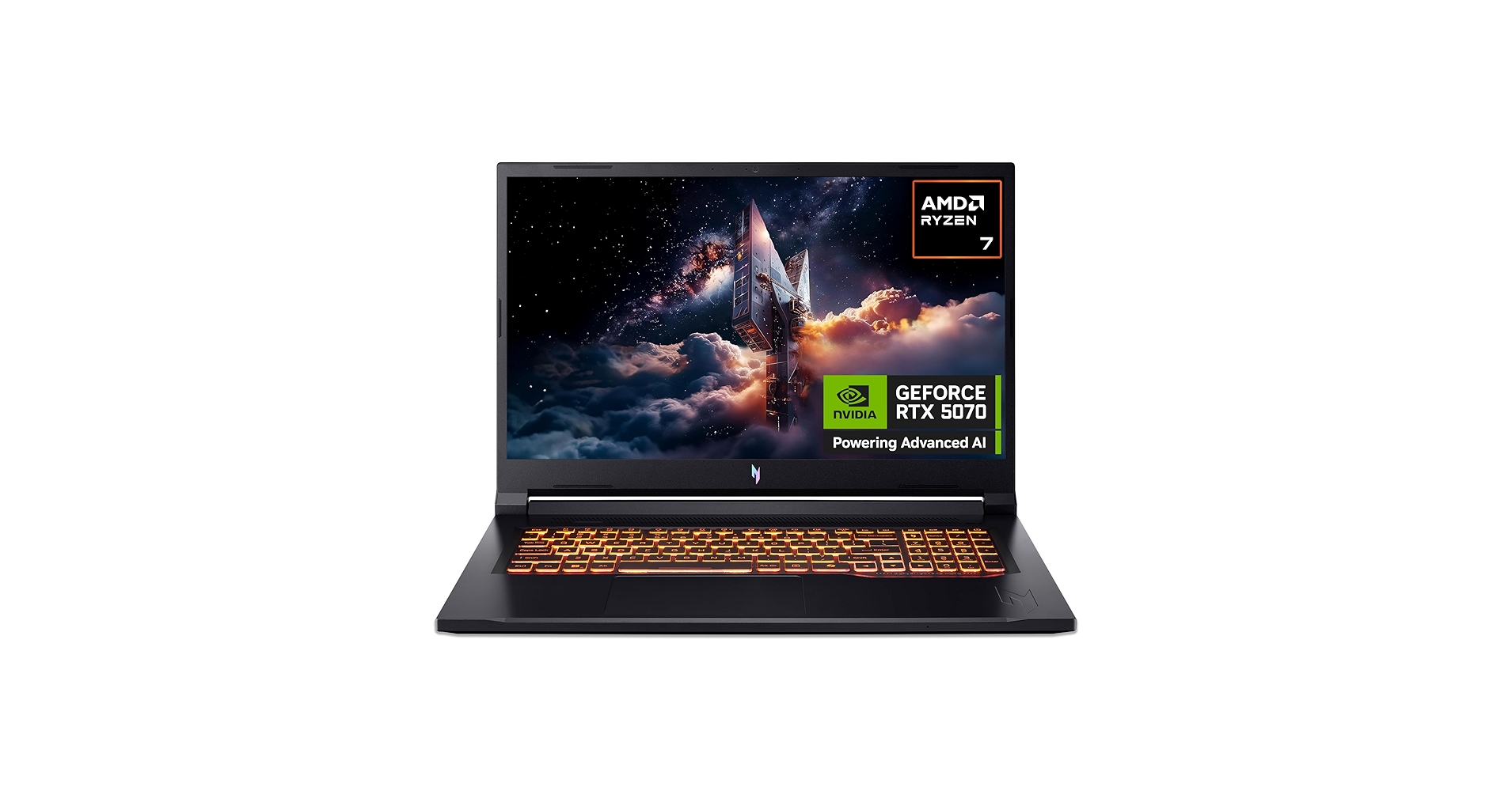 Acer Nitro V17 AI ANV17-41 Gaming Laptop - AMD Ryzen 7 260, 16GB, 1TB SSD, NVIDIA GeForce RTX 5070, 17.3" Full HD 180Hz, Windows 11, Black